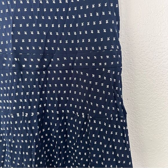Tory Burch Navy Blue Patterned Women's Dress Size M - Picture 5 of 8